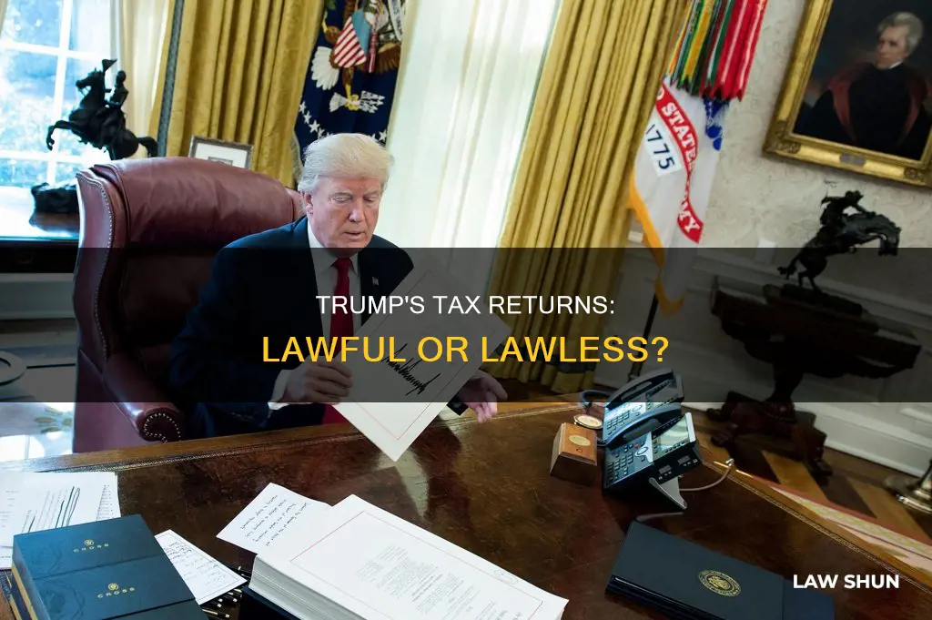 did president trup violate tax laws
