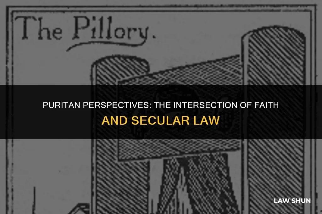did puritans believe in secular laws