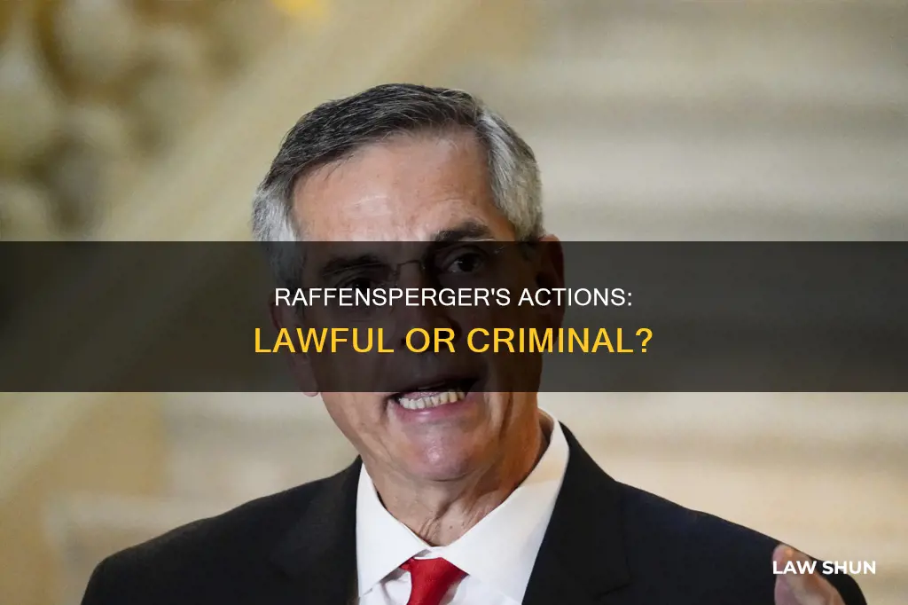 did raffensperger break the law