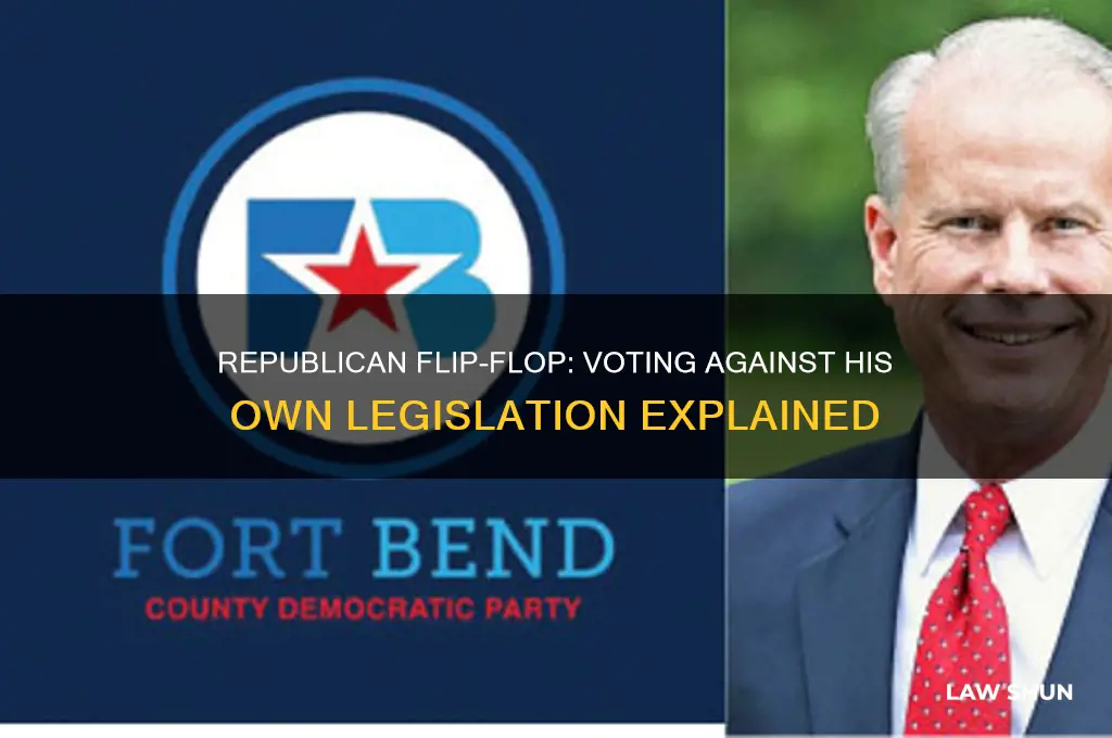 did republican vote against his own law