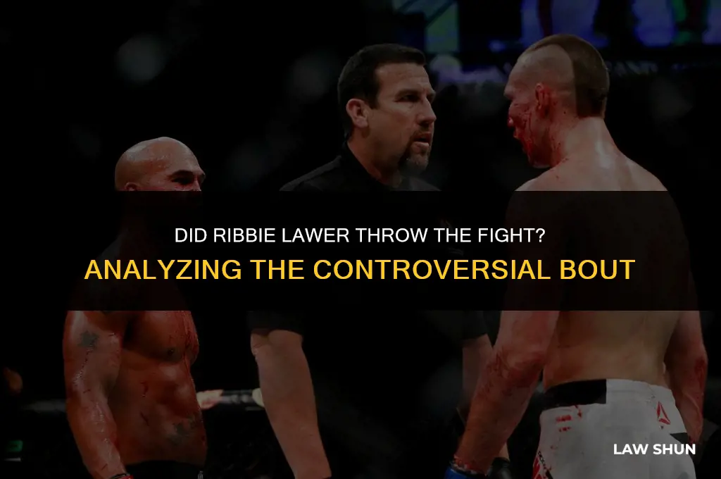 did ribbie lawer throw the fight