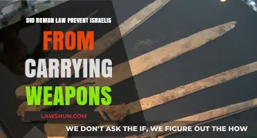 Roman Law's Impact: Did It Restrict Israeli Weapon Possession?
