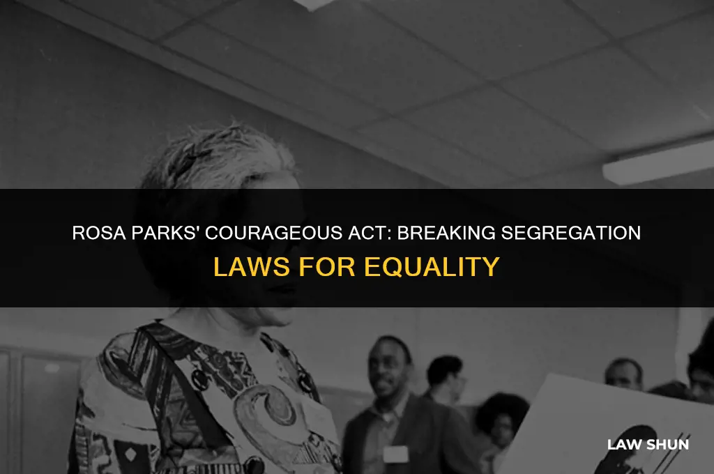 did rosa parks broke the law
