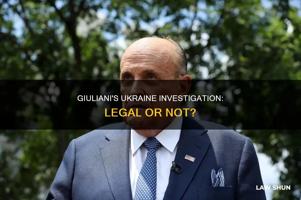 did rudi giuliani break the law investigating ukraine breitbart