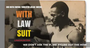 Ruth Owens vs. Jesse Owens: The Threat of a Lawsuit