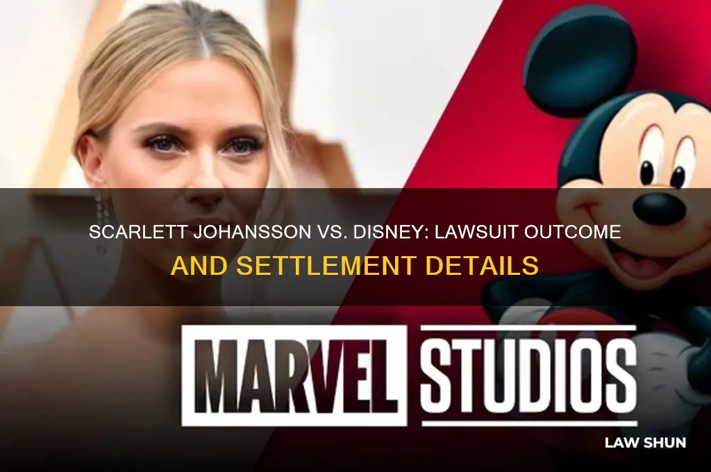did scarlett johansson win the law suit against disney