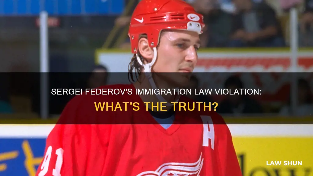 did sergei federov break immigration law