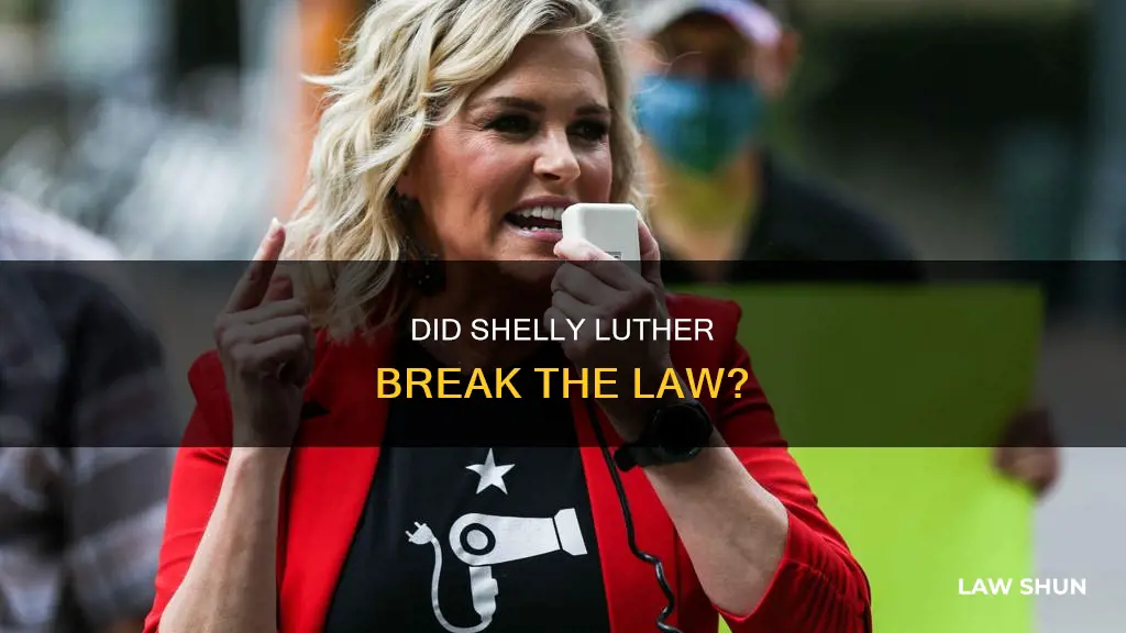 did shelly luther break the law