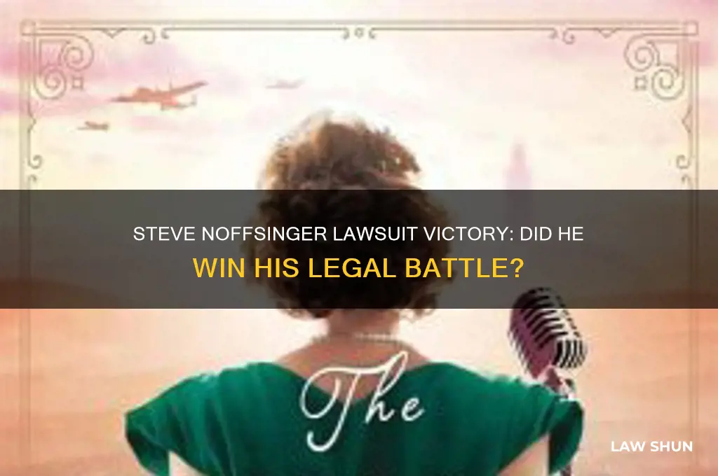 did steve noffsinger win his law suit