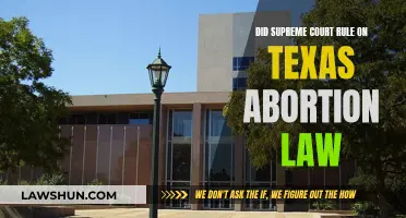 Supreme Court Ruling: Texas Abortion Law Stands