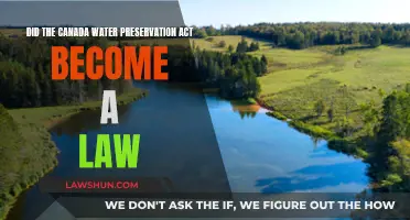 Canada Water Preservation Act: Law or Not?