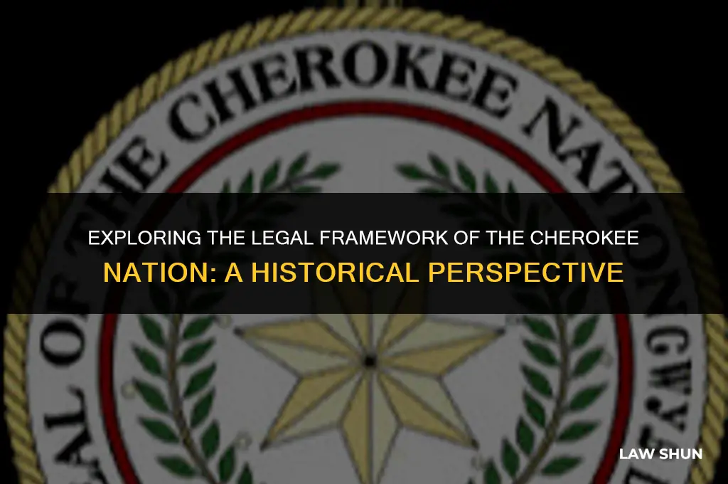 did the cherokee indians have laws