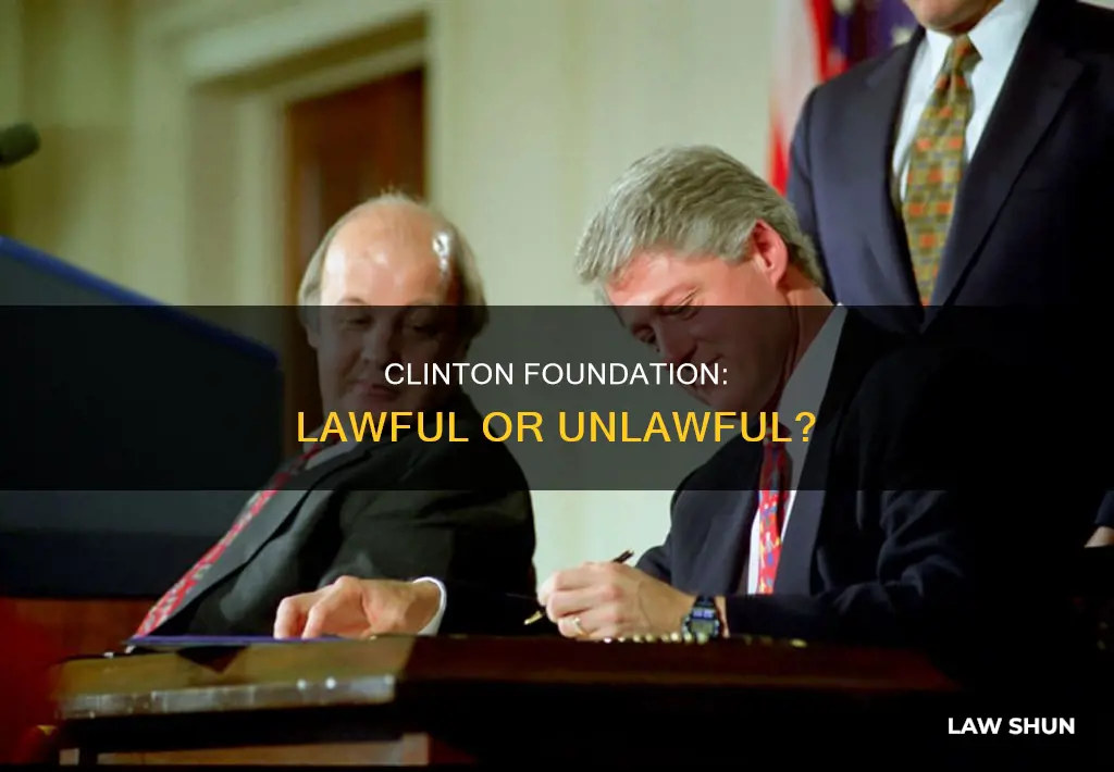 did the clinton foundation break the law