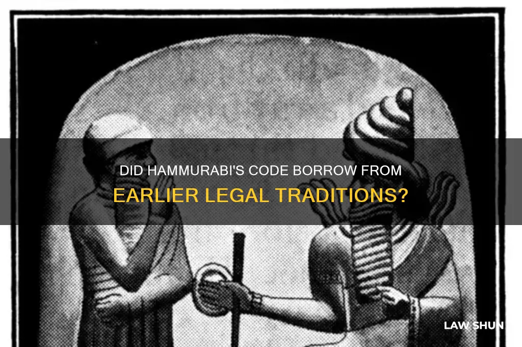 did the code of hammurabi borrow from other law codes