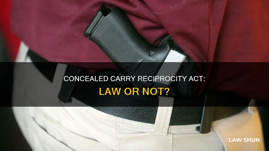 did the concealed carry reciprocity act become law