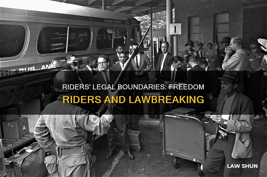 did the freedom riders break any laws