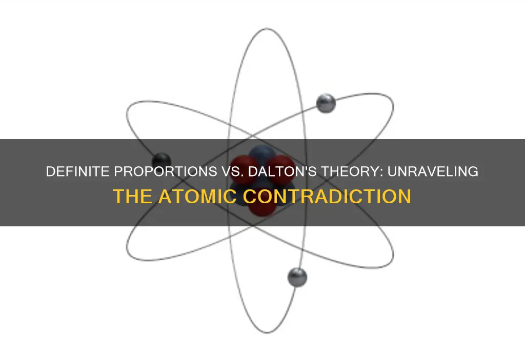 did the law of definite proportions contradict dalton