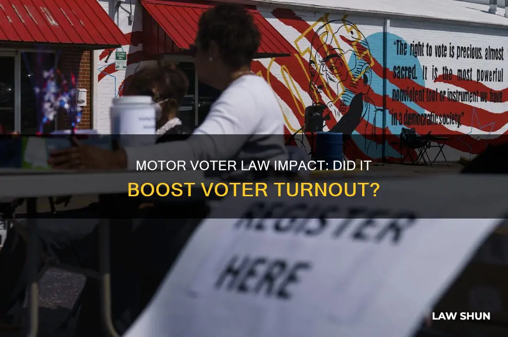 did the motor voter law increase voter turnout