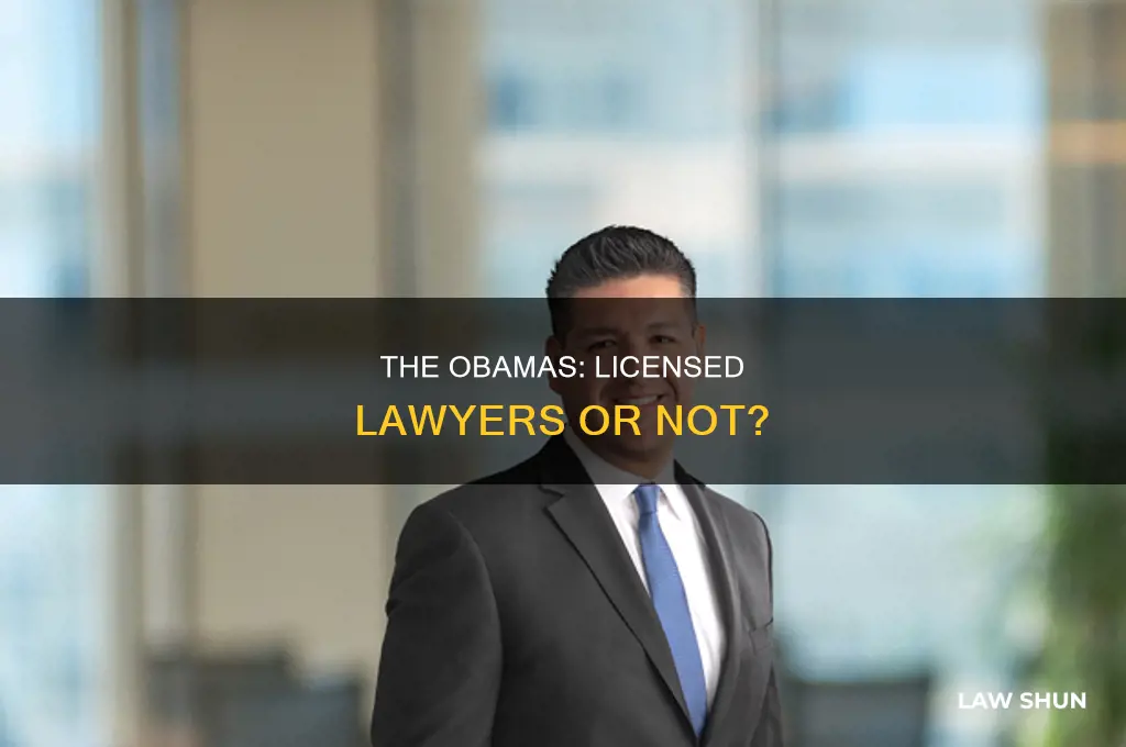 did the obamas have a law license