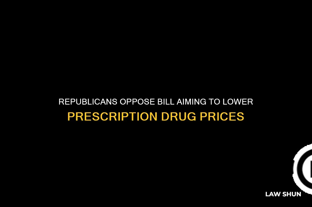 did the republicans vote against law lowering drug prices