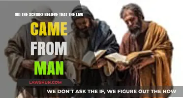 Did Scribes Believe Law Originated from Man or Divine Source?