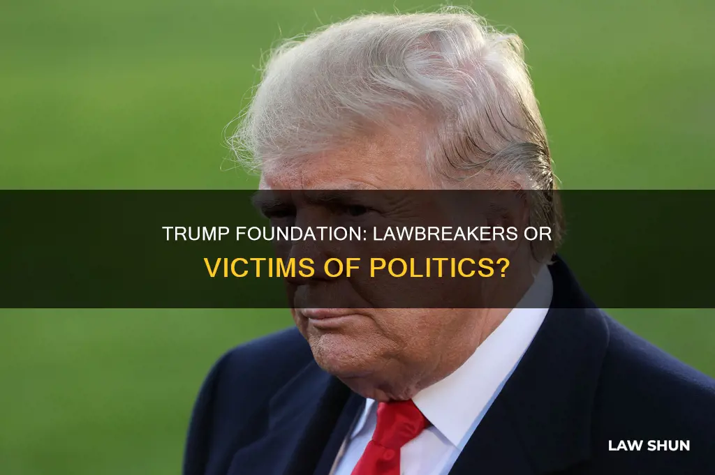 did the trump foundation break laws and get shut down