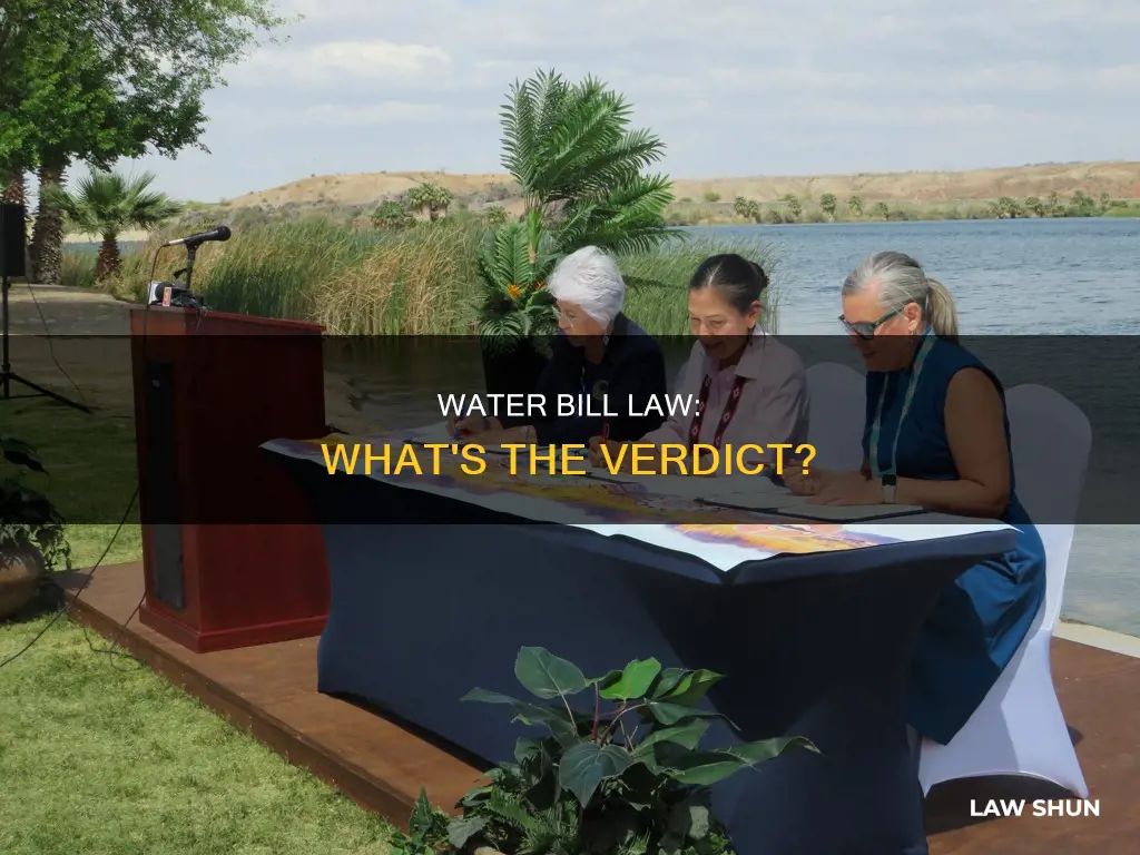 did the water bill become a law