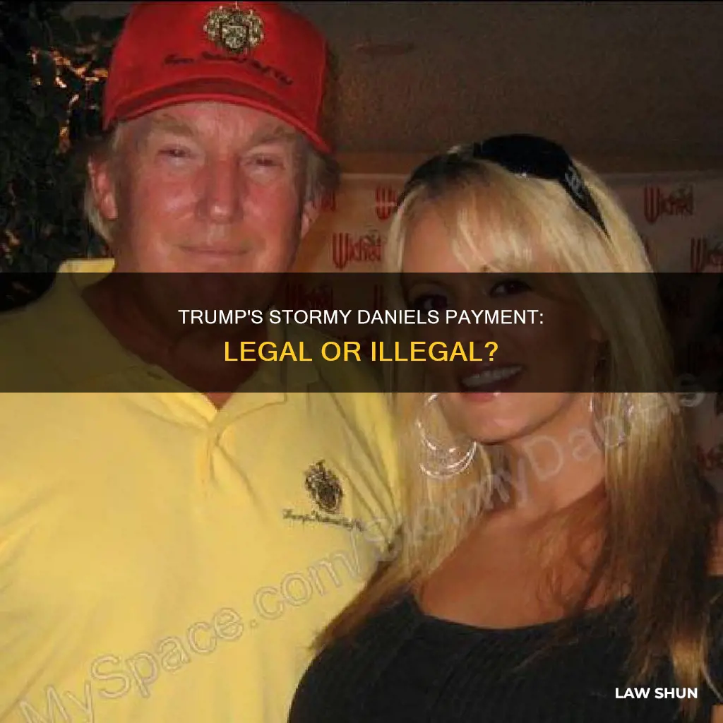 did trump break a law by paying stoemy