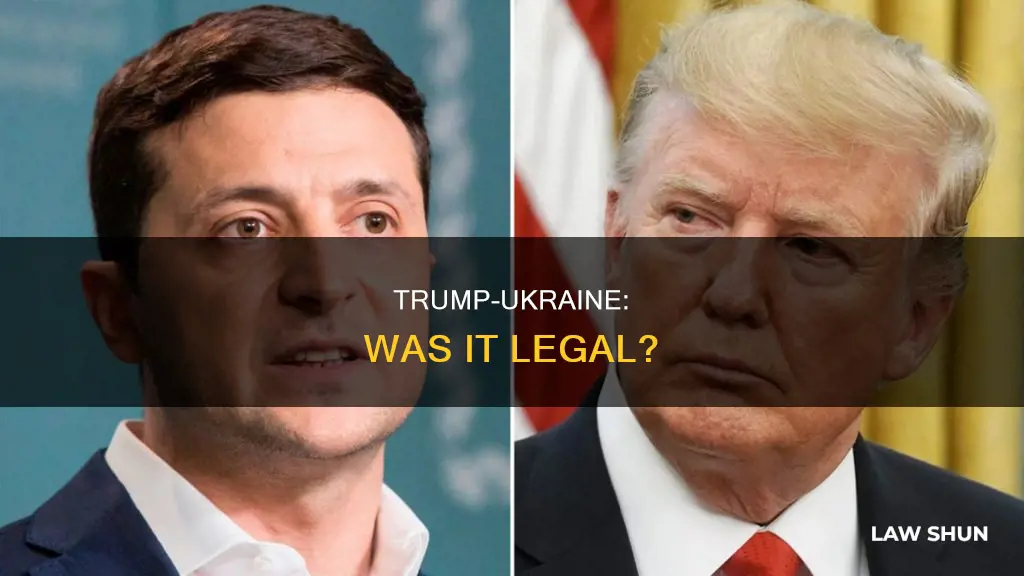 did trump break any law in talking with ukrainina leader