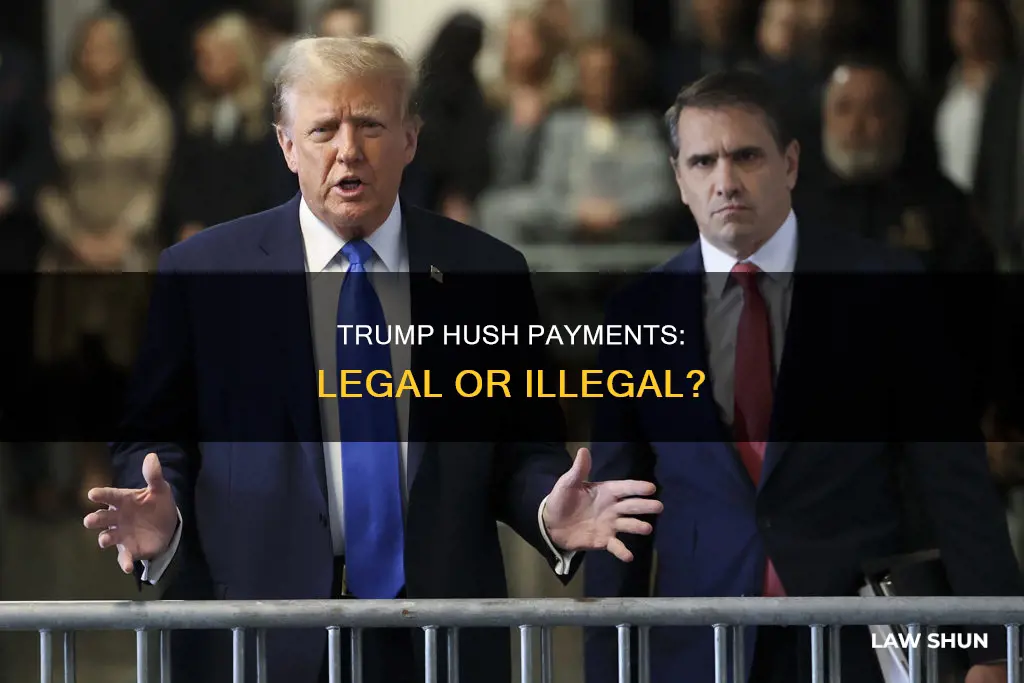 did trump break any laws with hush layments