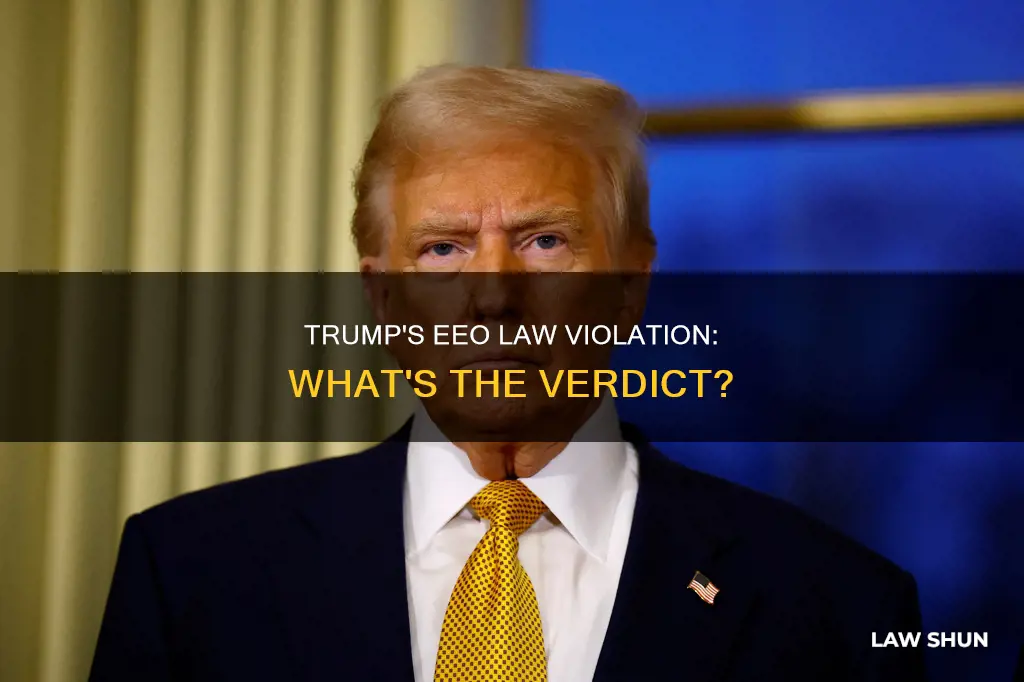 did trump break eeo law