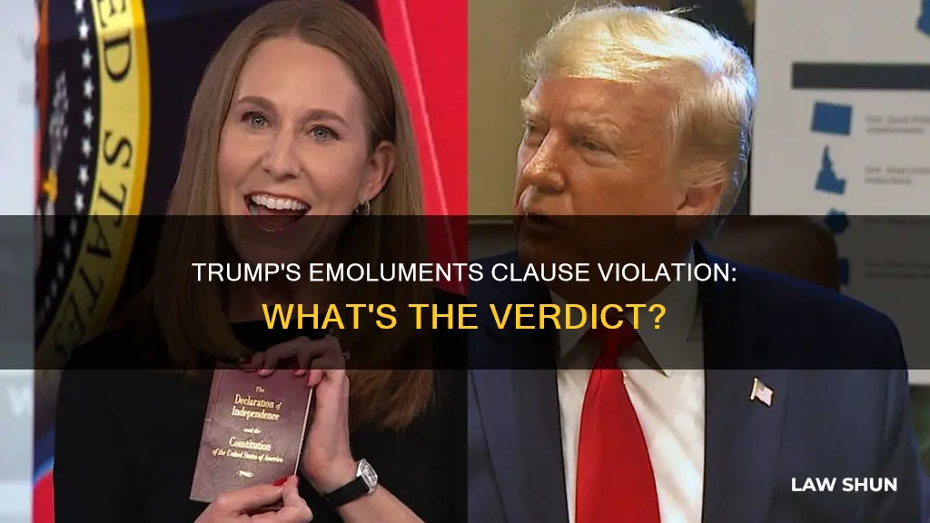 did trump break emoluent law