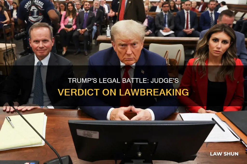 did trump break law about judge