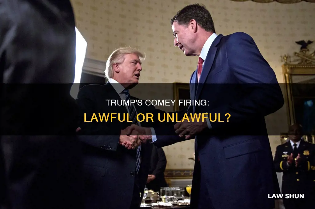 did trump break law firing comey