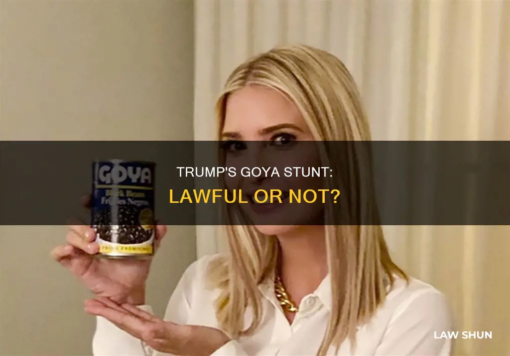 did trump break the law goya