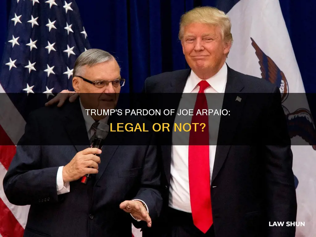 did trump break the law pardoning joe arpaio