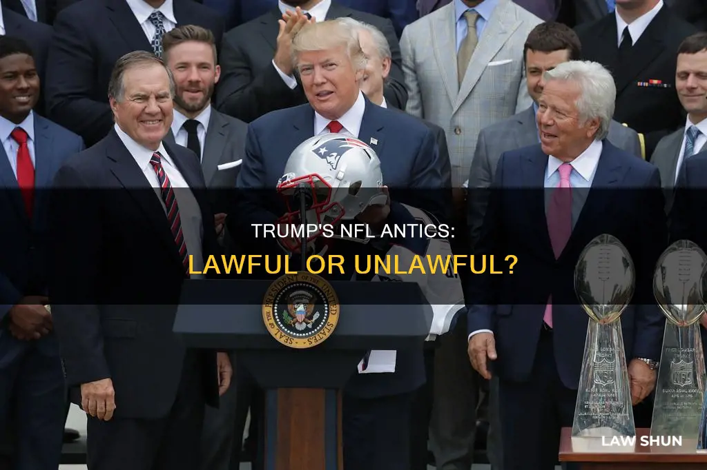 did trump break the law with nfl