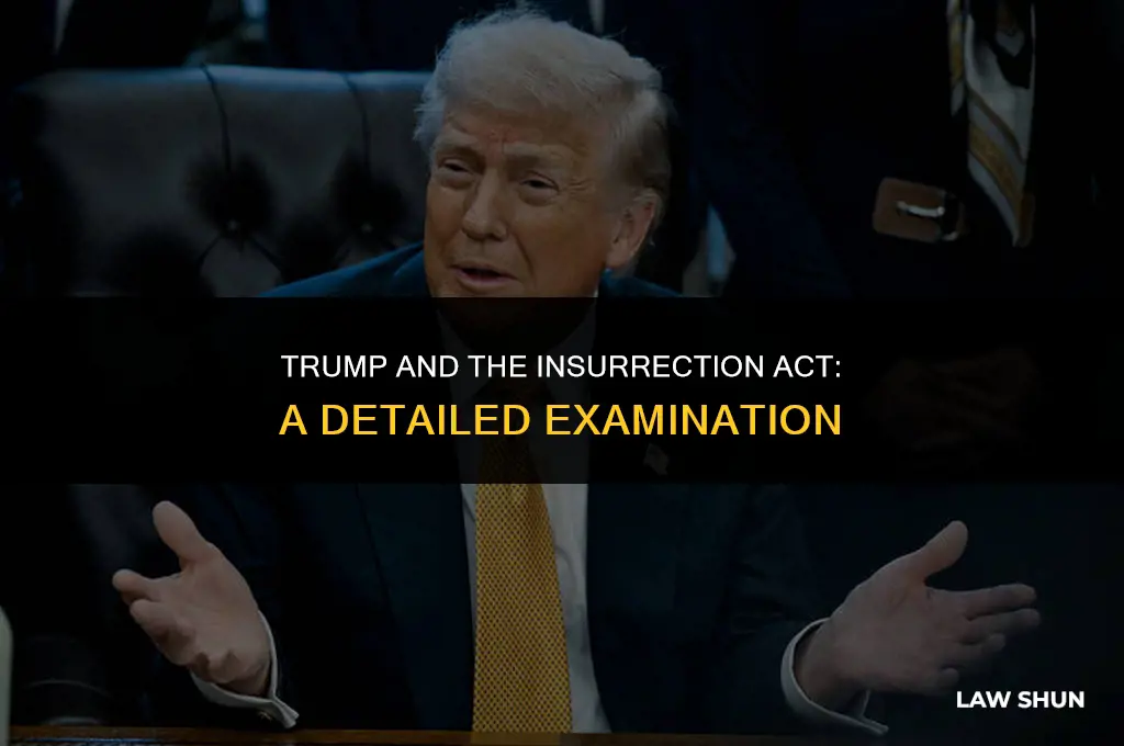 did trump enact the insurrection law