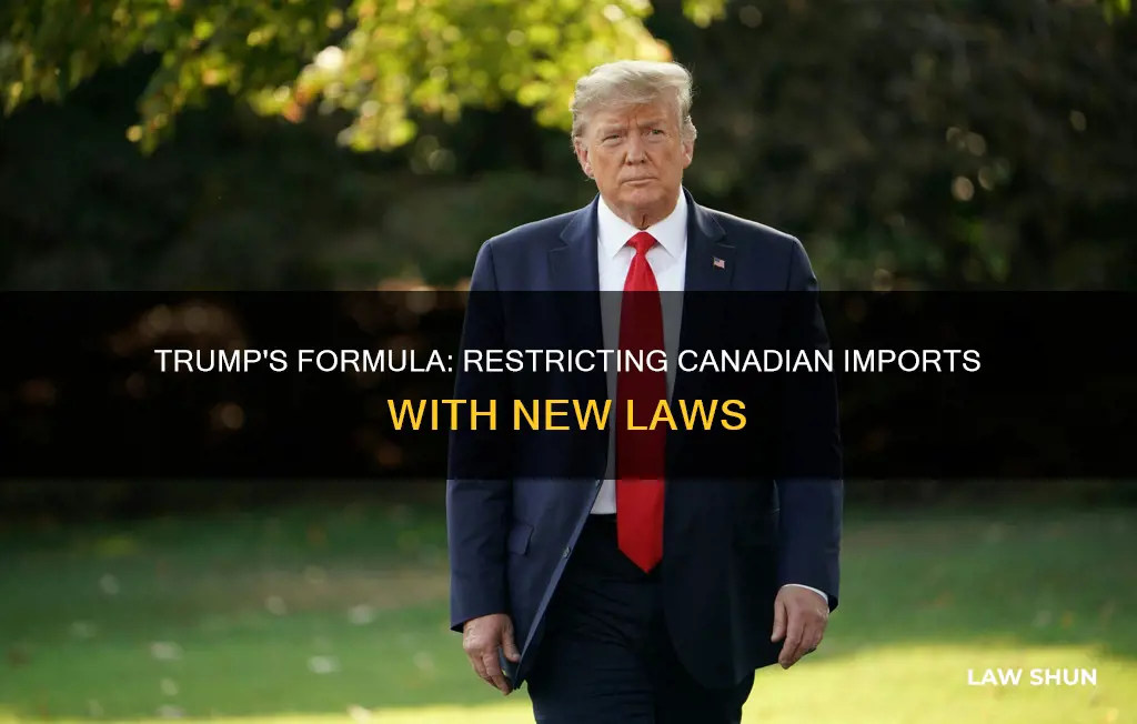 did trump pass a law stopping formula purchase from canada
