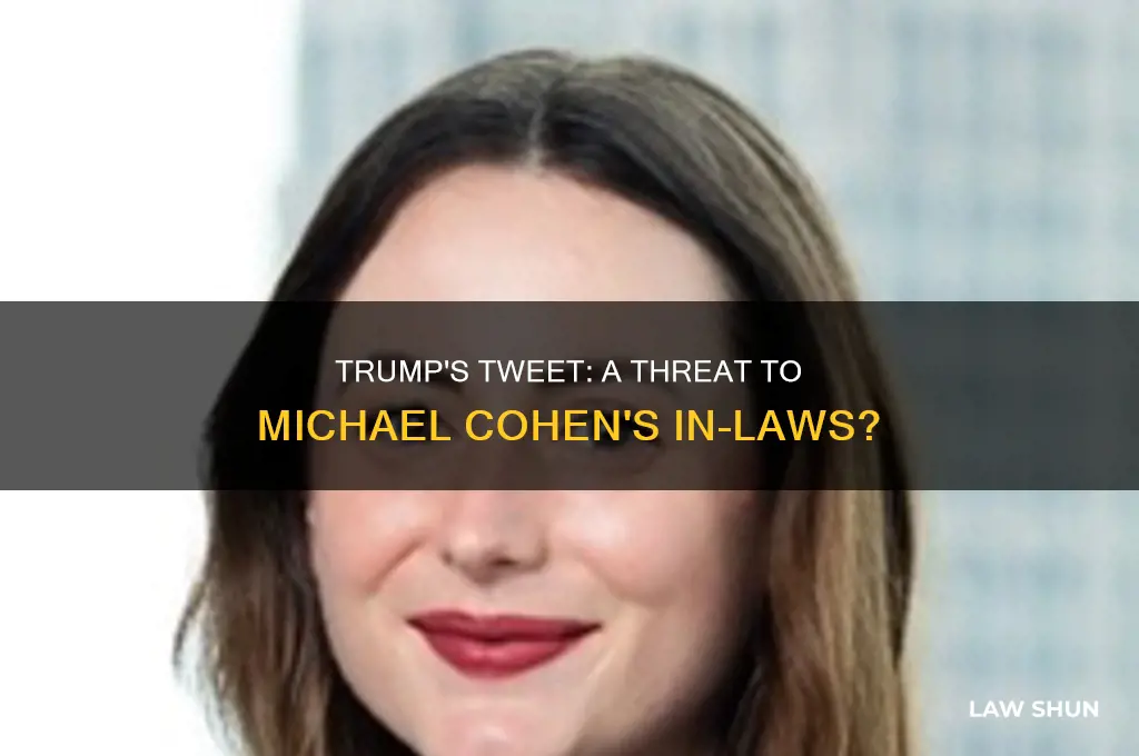 did trump tweet a threat directedd at michael cohen
