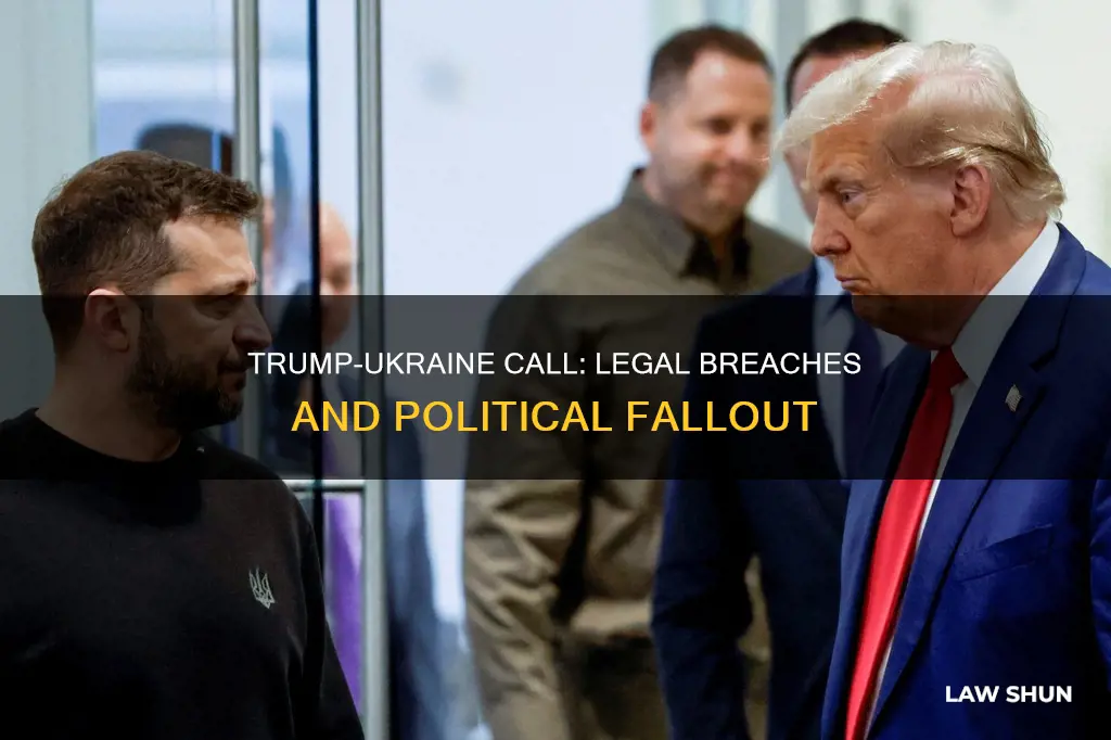 did trump ukraine phone call break any law