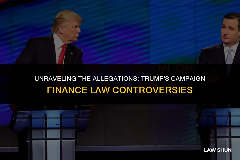 did trump violent campaign finance law