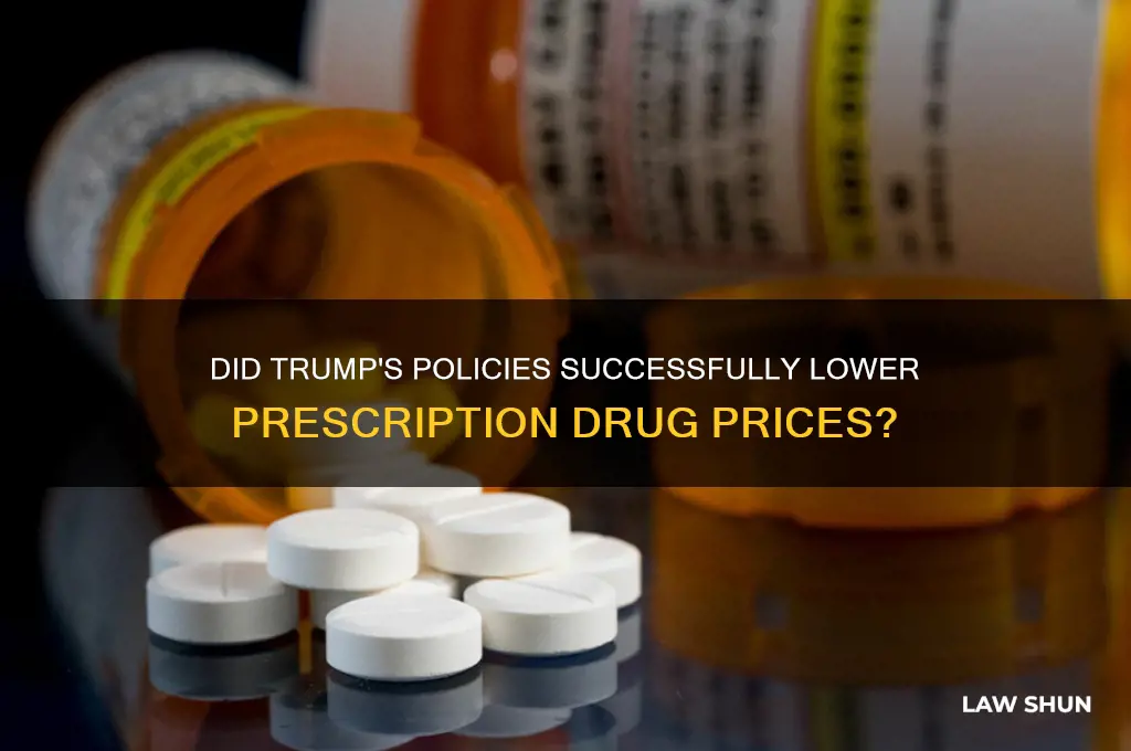 did trump write law to lower prescription drug prices