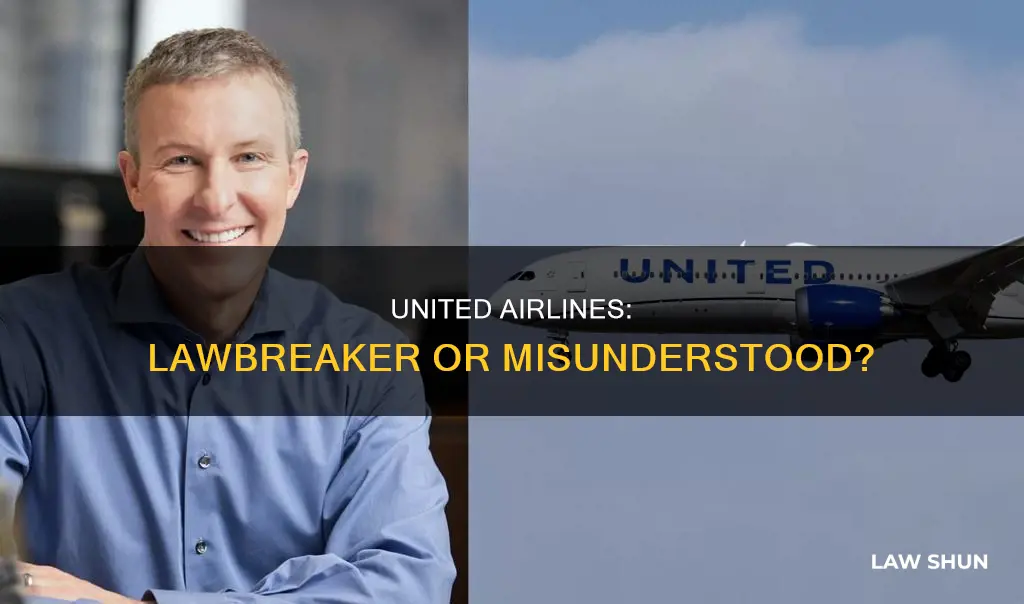 did untited airlines break the law