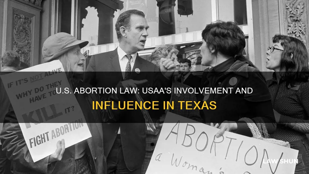 did usaa contribute to texas abortion law