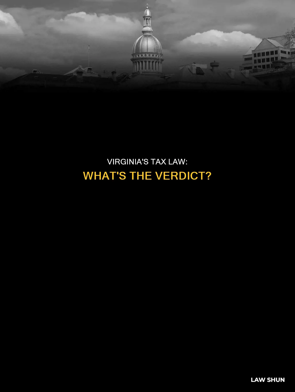 did virginia decide on tax law