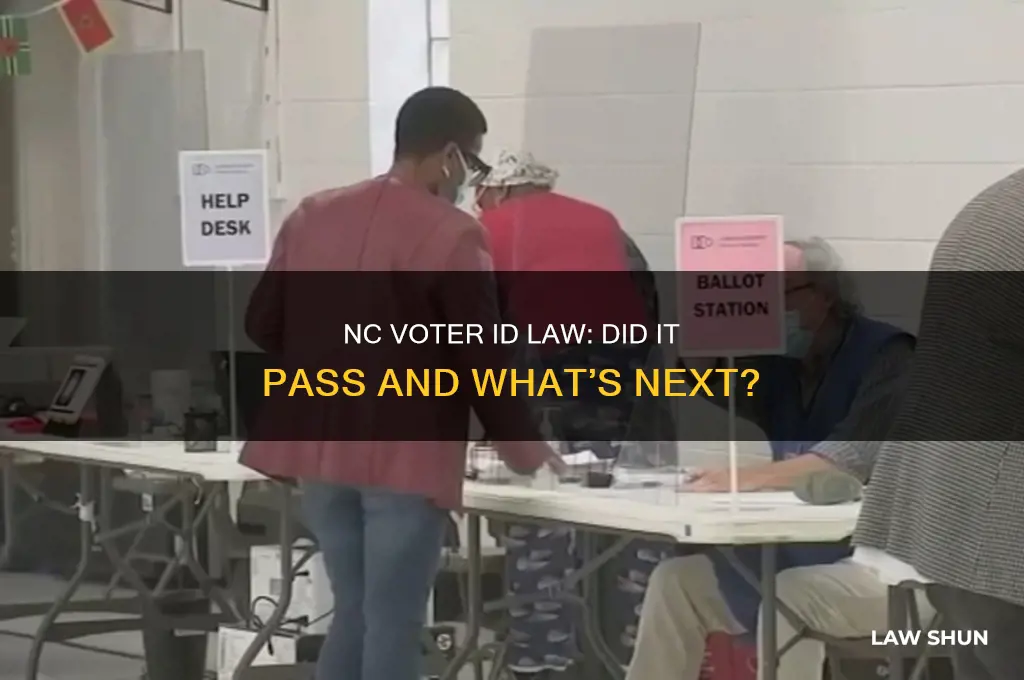 did voter id law passin nc