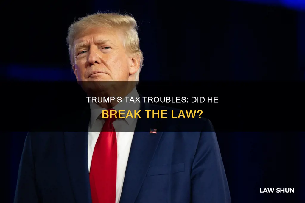 did yrump break any tax laws