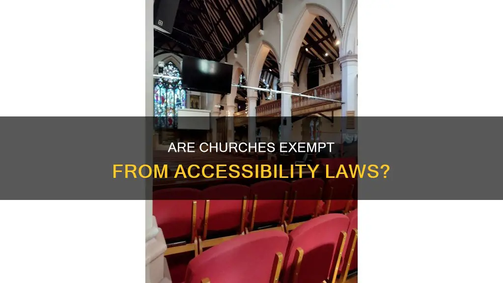 do accesability laws apply to churches