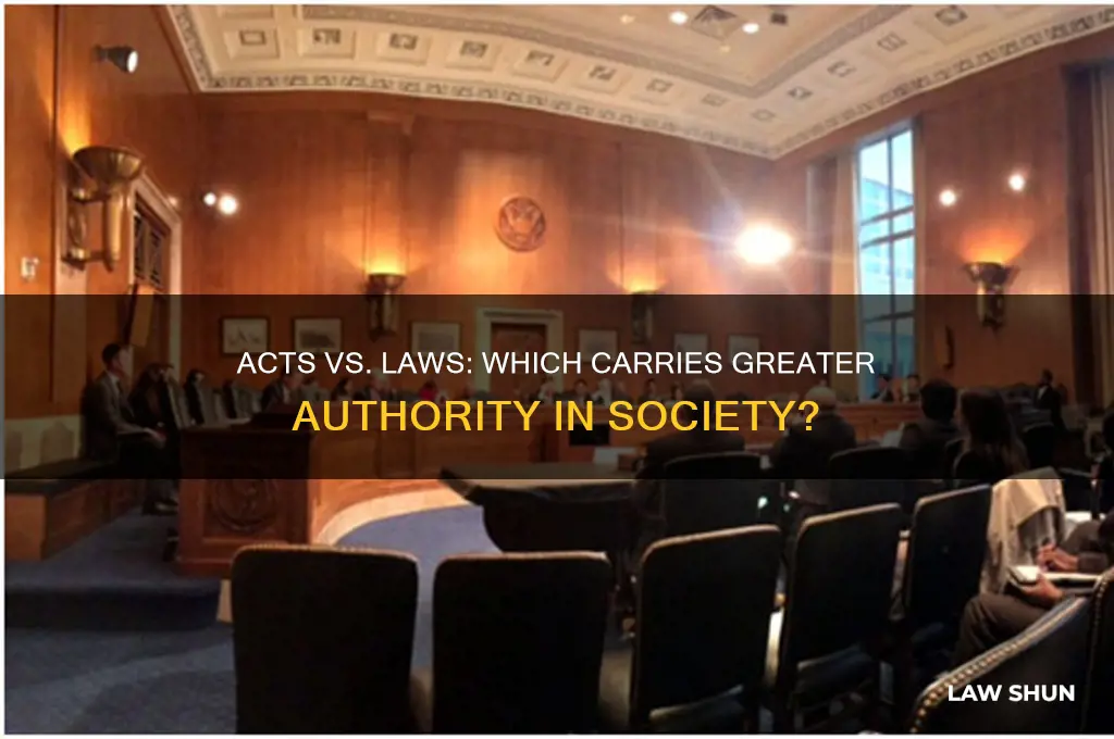 do acts or laws hold more weight